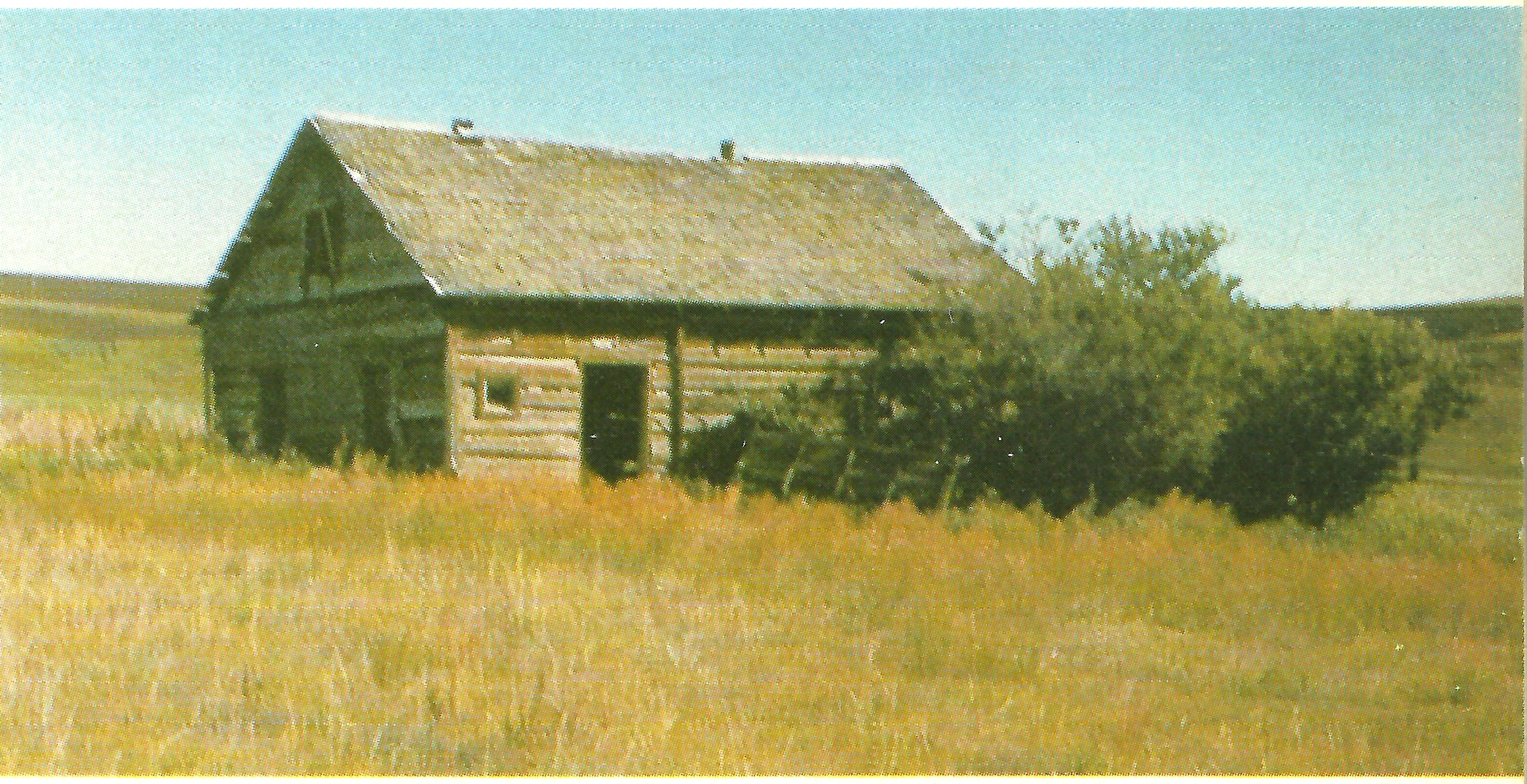 original post office in Dan Vigar log cabin - cairn NE of Rosebud Church